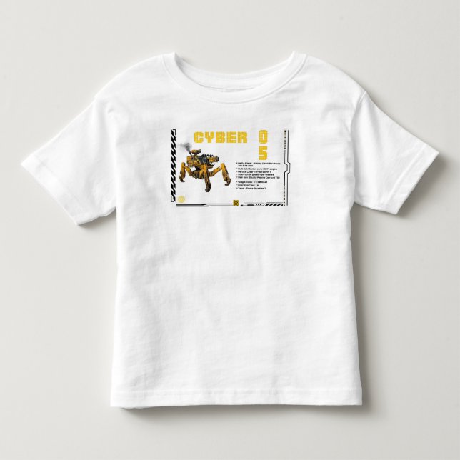 T-shirt Pour Les Tous Petits Conception robotique Cyber 05 Méca (Devant)
