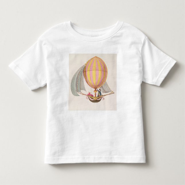 T-shirt Pour Les Tous Petits Concevez pour un dirigeable, français, c.1785 (Devant)
