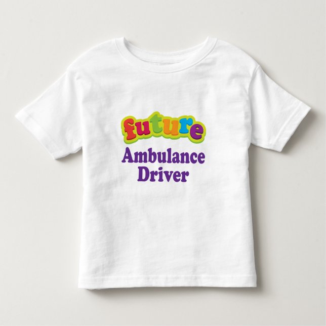 T-shirt Pour Les Tous Petits Conducteur d'ambulance (avenir) pour l'enfant (Devant)