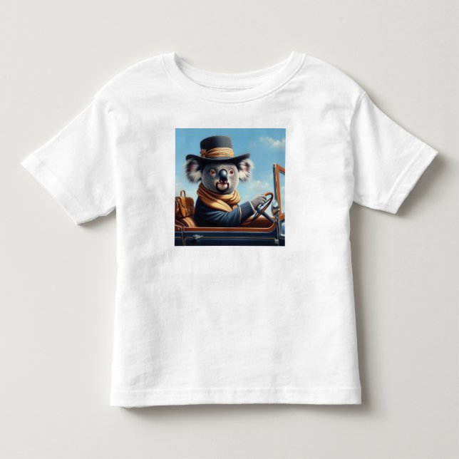 T-shirt Pour Les Tous Petits Conduite de Koala (Devant)