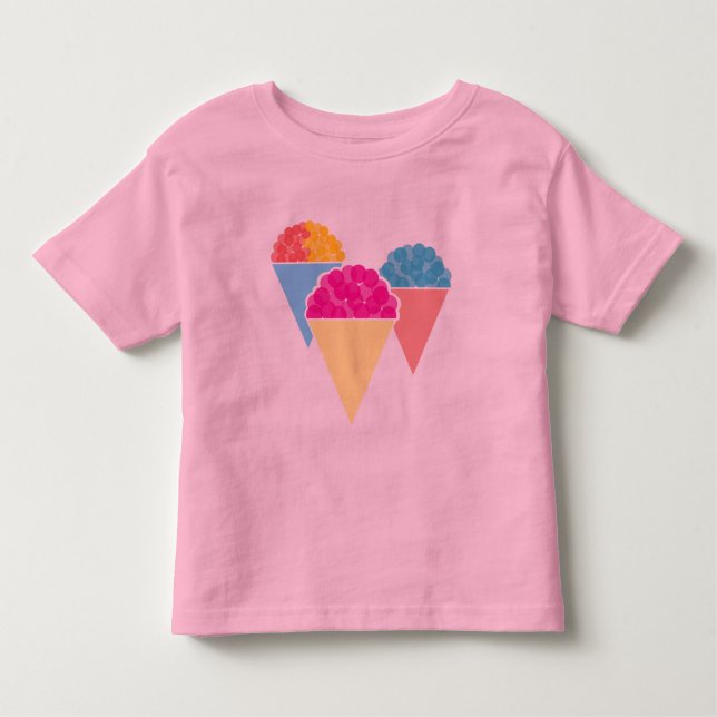 T-shirt Pour Les Tous Petits cône de sno (Devant)