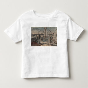 T-shirt Pour Les Tous Petits Coney Island, NY - tirez le tour de Schutes