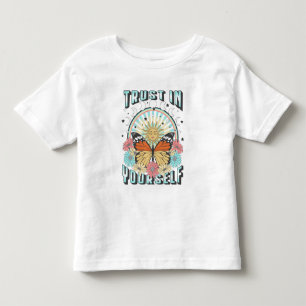 T-shirt Pour Les Tous Petits Confiance en soi   Soleil céleste et papillon
