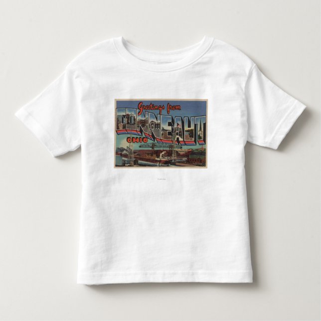 T-shirt Pour Les Tous Petits Conneaut, Ohio - grandes scènes de lettre (Devant)