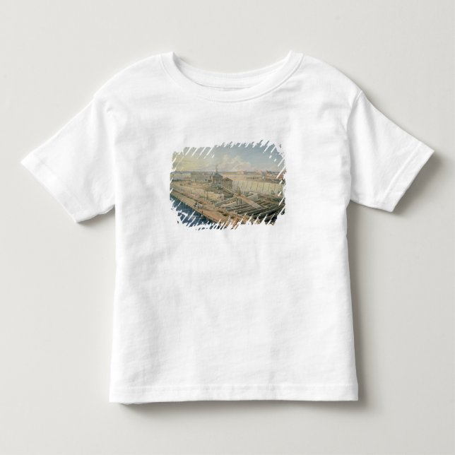 T-shirt Pour Les Tous Petits Construction des docks (Devant)