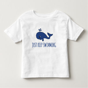 T-shirt Pour Les Tous Petits Continuez À Nager De La Baleine