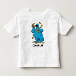 T-shirt Pour Les Tous Petits Cookie Personnalisé Monster Crazy Cookies Toddler