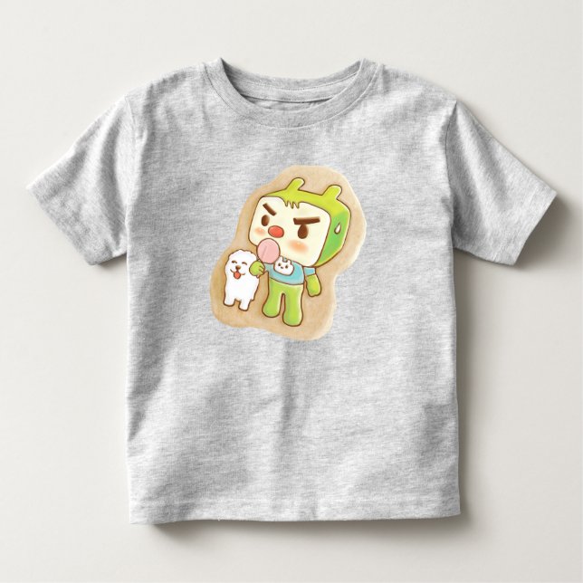 T-shirt Pour Les Tous Petits Cookies de givrage XiaoTieJun (Devant)