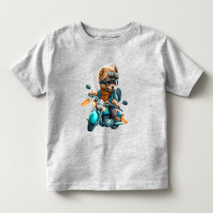 T-shirt Pour Les Tous Petits Cool chien biker, mignon Yorkshire terrier chien c
