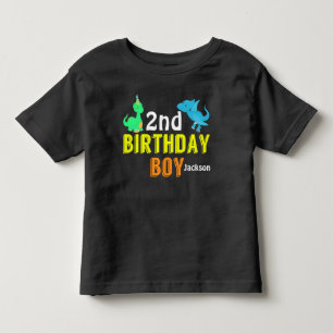 T-shirt Pour Les Tous Petits Cool Dinosaur Anniversaire Boy Party Custom