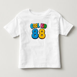 T-shirt Pour Les Tous Petits Cool Kid 88 Style Dessin Animé Amusant