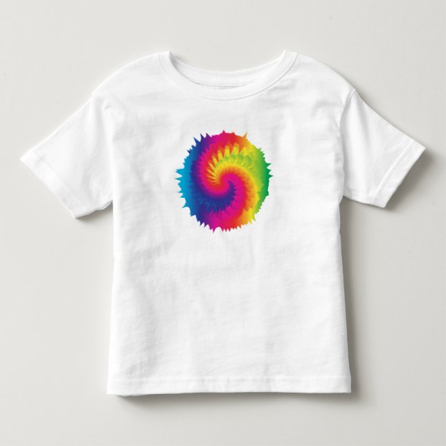 T-shirt Pour Les Tous Petits Cool Rainbow Tie Dye (Devant)