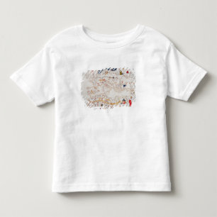 T-shirt Pour Les Tous Petits Copie de carte catalanne de l'Europe, Afrique du