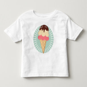 T-shirt Pour Les Tous Petits Cornet de crème glacée - vert mignon de menthe d