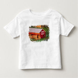 T-shirt Pour Les Tous Petits Corvées de matin à la ferme. Les Etats-Unis,