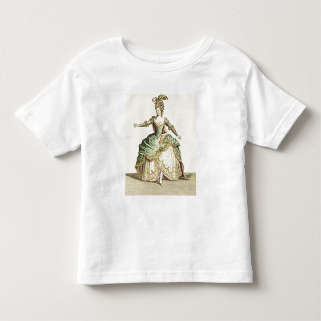 T-shirt Pour Les Tous Petits Costume pour Vénus dans plusieurs opéras, gravé (Devant)