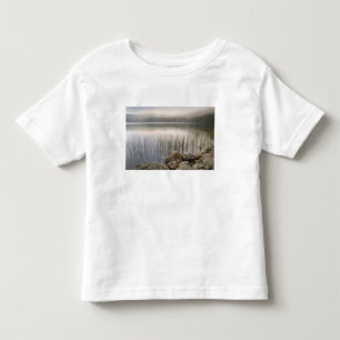 T-shirt Pour Les Tous Petits Coucher de soleil par le brouillard sur l'étang d