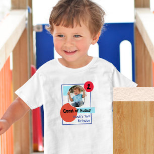 T-shirt Pour Les Tous Petits Couleur personnalisée de photo pour invité d'honne