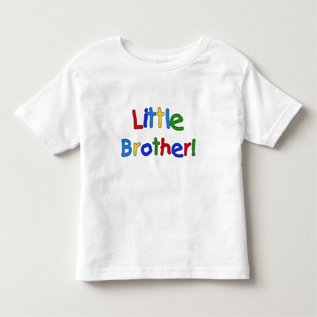 T-shirt Pour Les Tous Petits Couleurs primaires Texte Petit Frère (Devant)