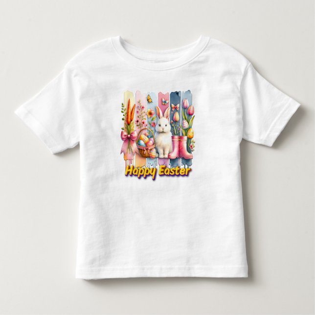 T-shirt Pour Les Tous Petits Coup de pinceau de Pâques (Devant)