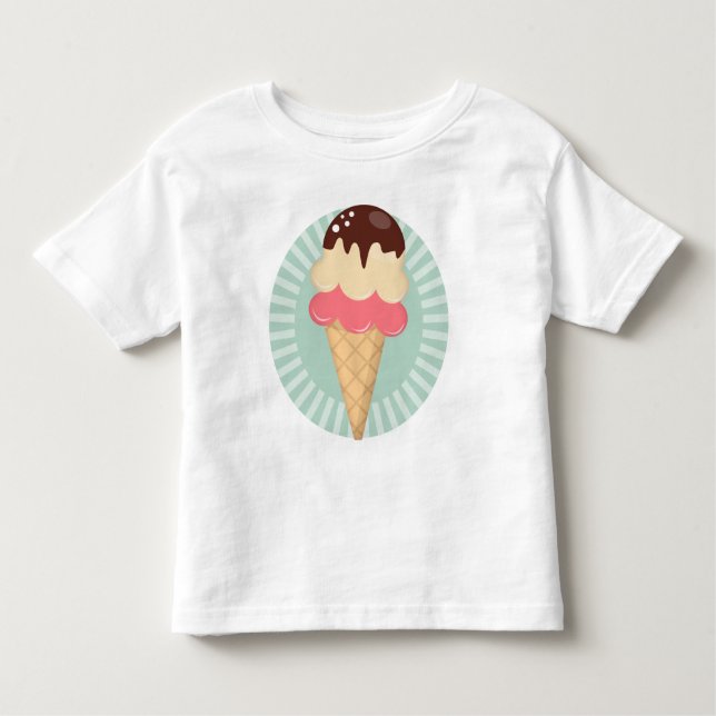 T-shirt Pour Les Tous Petits Coupe chocolate Vanilla Mint Green (Devant)