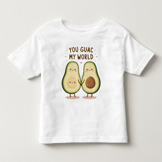 T-shirt Pour Les Tous Petits Couple Avocado mignon (Devant)