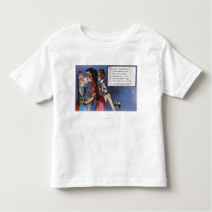 T-shirt Pour Les Tous Petits Couples d'homme et de femme dans la lueur d'une