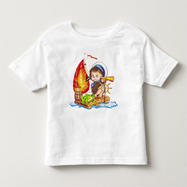 T-shirt Pour Les Tous Petits Courageux marin (Devant)