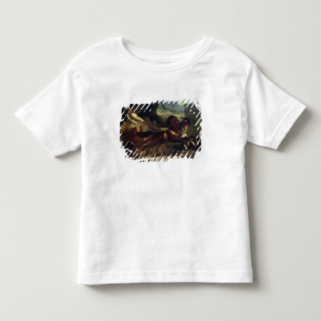 T-shirt Pour Les Tous Petits Course de char antique (Devant)