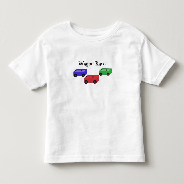 T-shirt Pour Les Tous Petits Course de chariots (Devant)