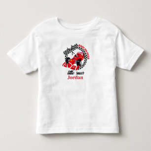 T-shirt Pour Les Tous Petits Course Vite Sur Voiture De Course Rouge Anniversai