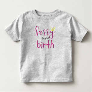 T-shirt Pour Les Tous Petits Coute Girl Gift Sass Sassy Depuis Le Cadeau De Nai