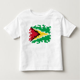T-shirt Pour Les Tous Petits Coutume géniale de drapeau de la Guyane