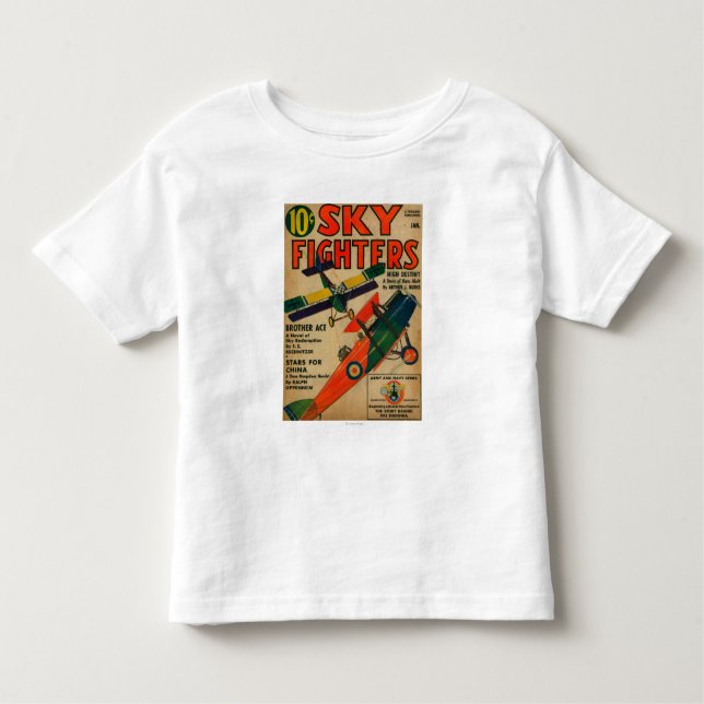 T-shirt Pour Les Tous Petits Couverture de magazine de combattants de ciel (Devant)
