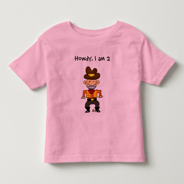 T-shirt Pour Les Tous Petits Cowboy de 2 ans (Devant)
