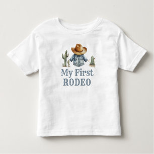 T-shirt Pour Les Tous Petits Cowboy Premier Rodéo Anniversaire Garçon