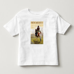 T-shirt Pour Les Tous Petits Cowboy (View from Back)Nouveau-Mexique