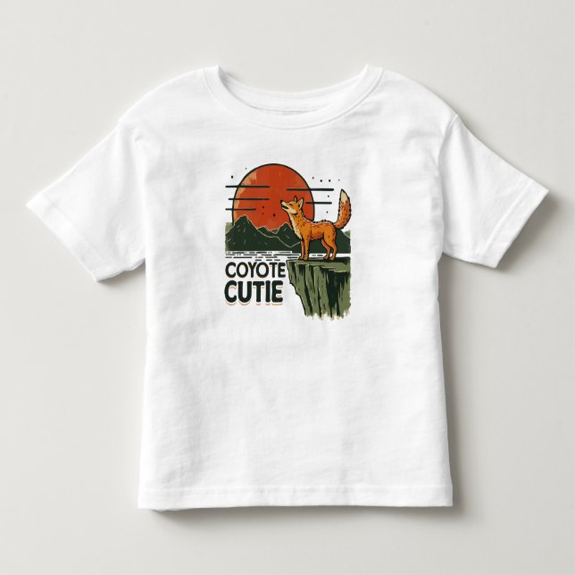 T-shirt Pour Les Tous Petits Coyote (Devant)