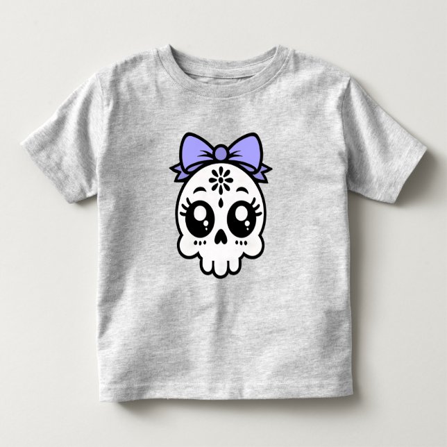 T-shirt Pour Les Tous Petits Crâne avec arc  (Devant)