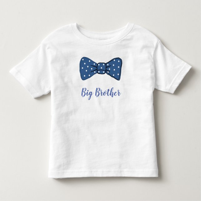 T-shirt Pour Les Tous Petits Cravate Big Brother Bow (Devant)