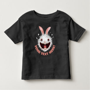 T-shirt Pour Les Tous Petits Crazy White Rabbit Face