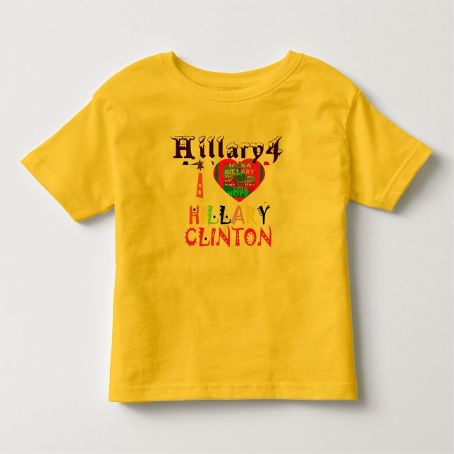T-shirt Pour Les Tous Petits Create You Own Inspirational Hillary Love (Devant)