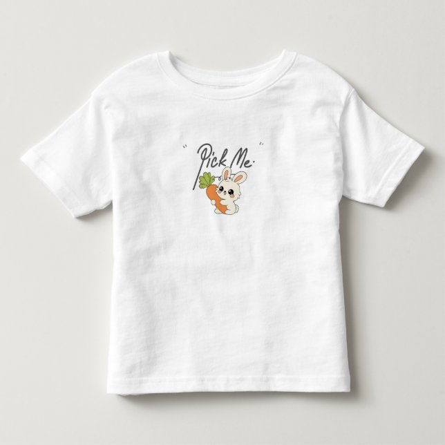 T-shirt Pour Les Tous Petits Création de lapin adorable (Devant)