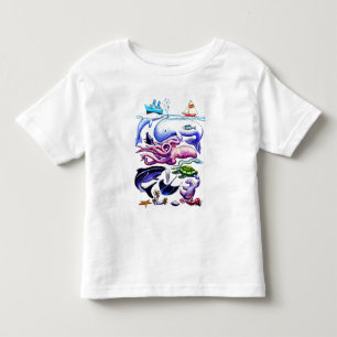T-shirt Pour Les Tous Petits Créatures de mer