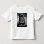 T-shirt Pour Les Tous Petits Créez Votre Propre Photo Simple et Texte Personnal<br><div class="desc">Créez votre propre t-shirt simple et moderne pour tout-petit avec une seule photo et votre texte personnalisé. Si vous avez besoin d'aide pour personnaliser ceci,  veuillez m'envoyer un message en utilisant le bouton ci-dessous et je serai ravi de vous aider.</div>