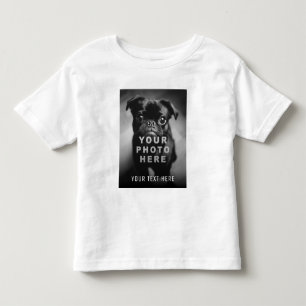 T-shirt Pour Les Tous Petits Créez Votre Propre Photo Simple et Texte Personnal