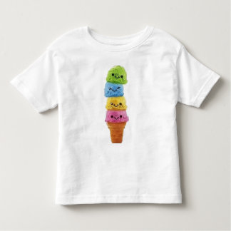 T-shirt Pour Les Tous Petits crème glacée