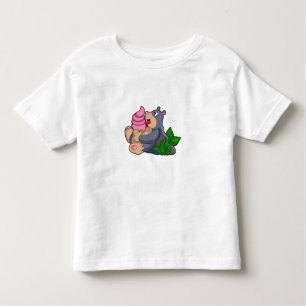 T-shirt Pour Les Tous Petits Crème glacée Mole avec gaufre