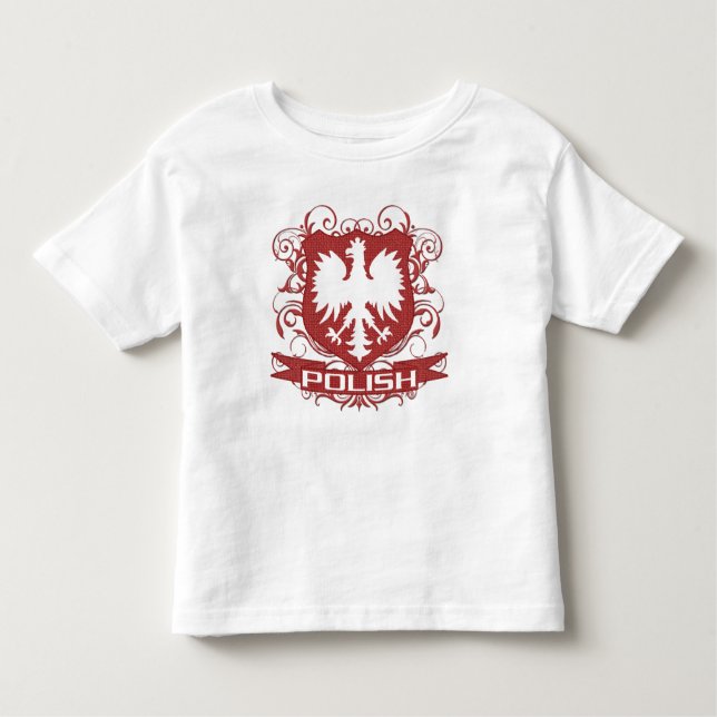T-shirt Pour Les Tous Petits Crête polonaise d'Eagle (Devant)