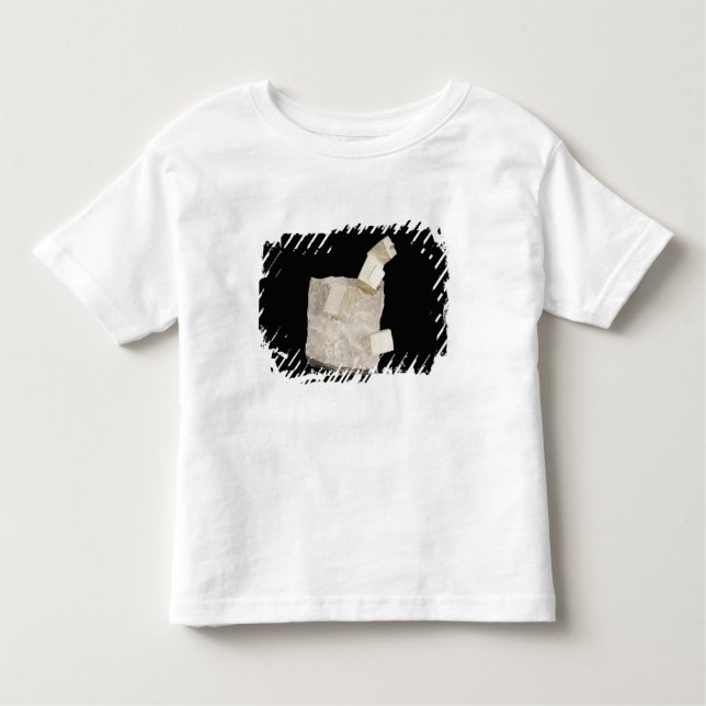 T-shirt Pour Les Tous Petits Cristaux de pyrite en schiste (Devant)
